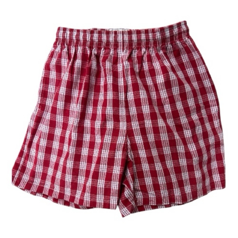 Palaka Hawaii Shorts - Red & White Plaid